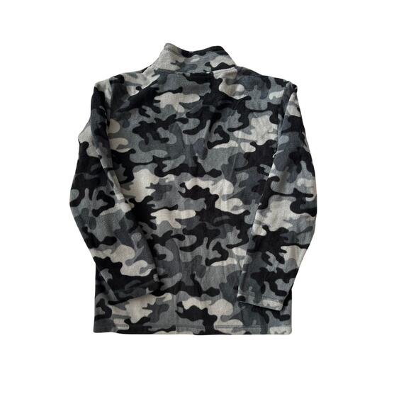 Kids camouflage fleece 3/4 zip  sweatshirt - Picture 1 of 5